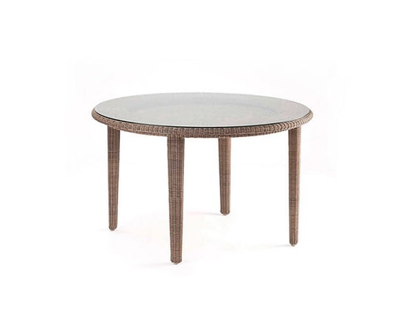 Sudan Round Dining Table with Glass